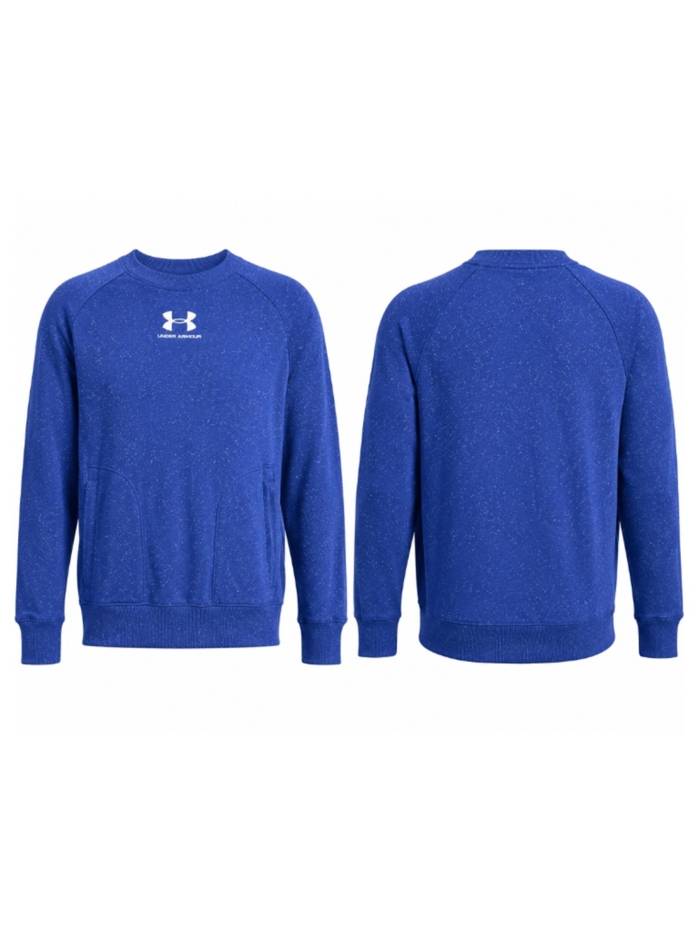 UA Under Armour Cotton Solid Sweatshirt Sweater Blue Loose Men’s Large L